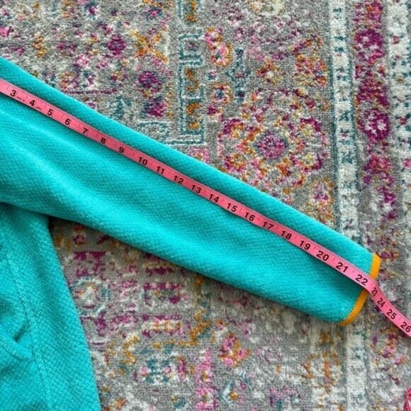 Patagonia Re-Tool Snap-T Turquoise Orange Pullover Sweater Women’s Size XS - Picture 8 of 12